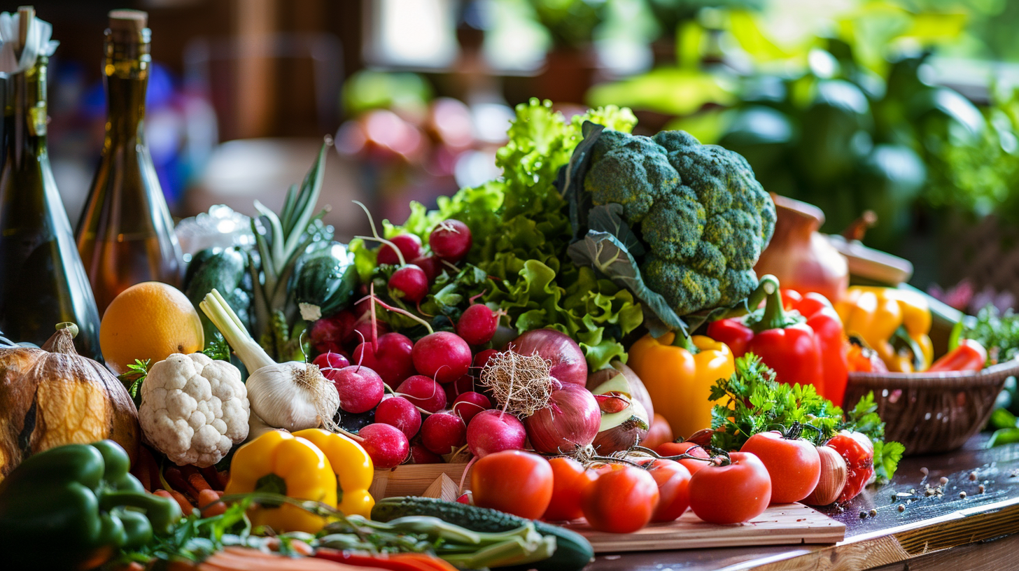 Щаслива родина готує здорову їжу разом